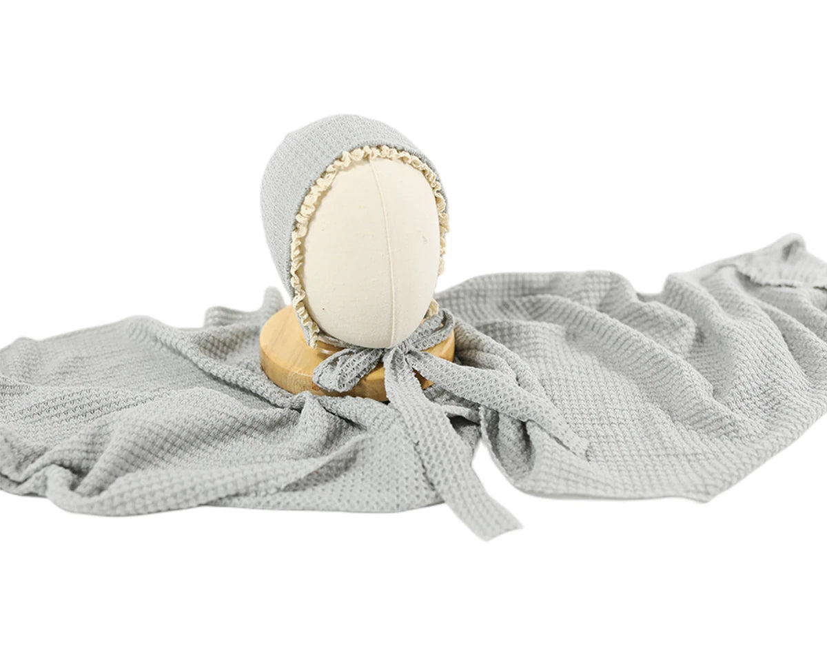 Newborn Photography Props Wrap Hat Set Knitted