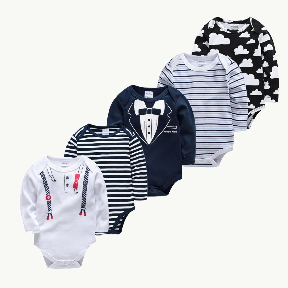 Baby Bodysuit Fashion 3/5pieces/lot Newborn Body Baby Long Sleeve