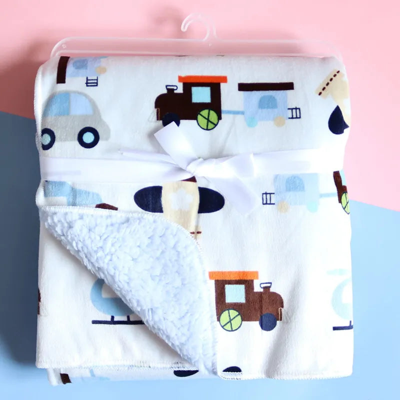 Baby Blanket Thermal Coral Fleece Blanket