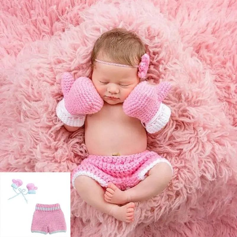 0-3month Baby Crochet Photography Props Shoot