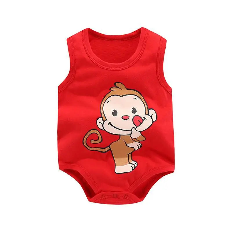 Newborn Baby Sleeveless Bodysuit Summer Clothes