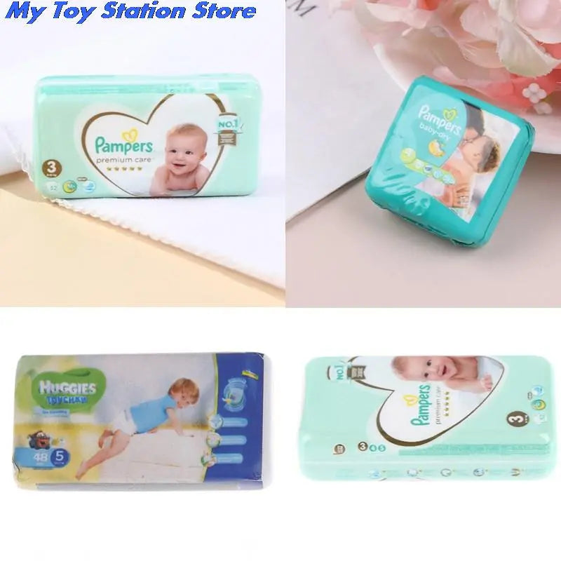 3styles 1:12 Dollhouse Miniature Baby Diaper Model Toy