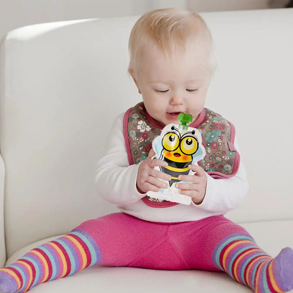 8pcs 148ml Baby Food Storage Pouch Portable BPA-Free