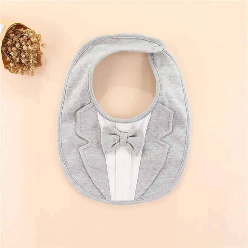 0-24Month Baby Bibs For Girls Boys 100% Cotton Gentleman Style Burp Cloth