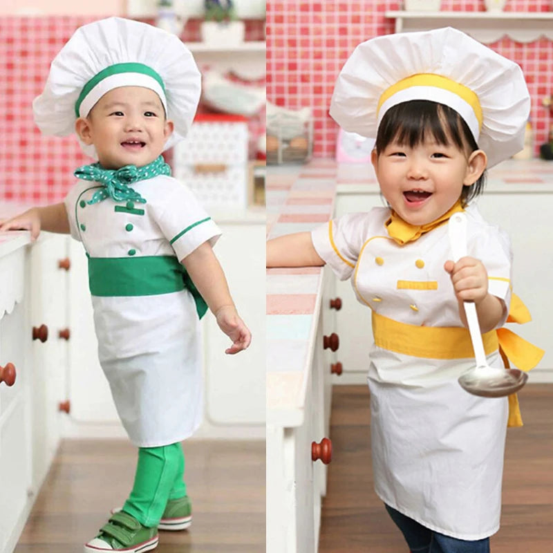 3-4 Yrs Chef Cook Uniforms Play house Photo Costumes