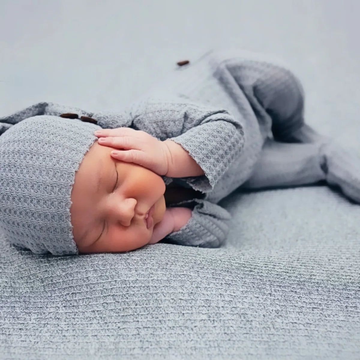 2 Pcs/Set Baby Hat Romper Newborn Photography Props Knitted Jumpsuit
