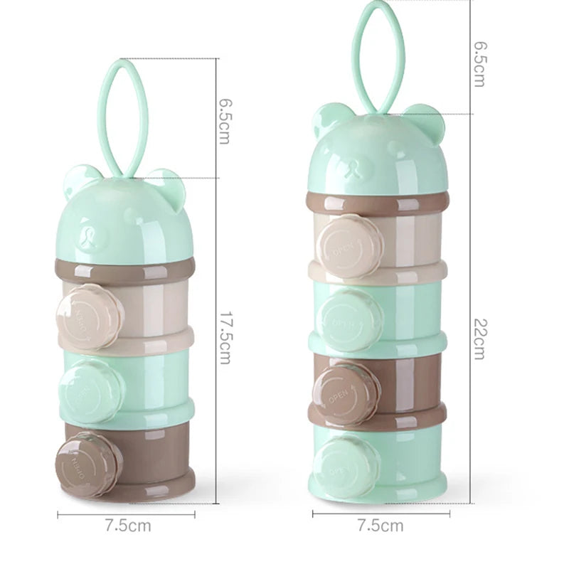 3 / 4 layers Bear Style Portable Baby Food Storage Box