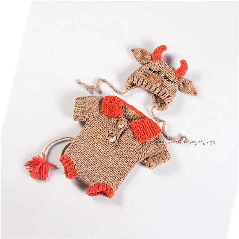 Newborn Baby Ox Costume Baby Clothes