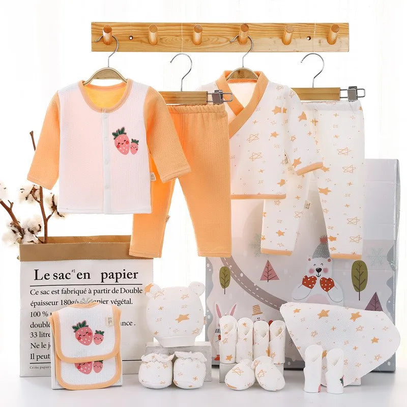 18pcs Baby Sets Newborn Baby Gift Winter Full Sleeve No Box