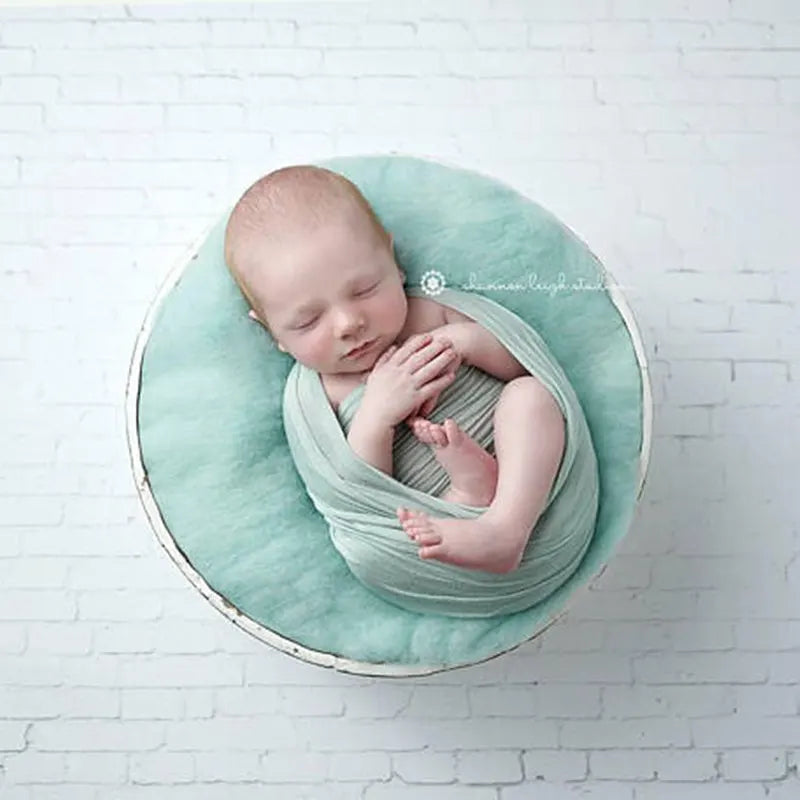 Newborn Wool Felt Baby Soft Cushion Blanket Photo Props