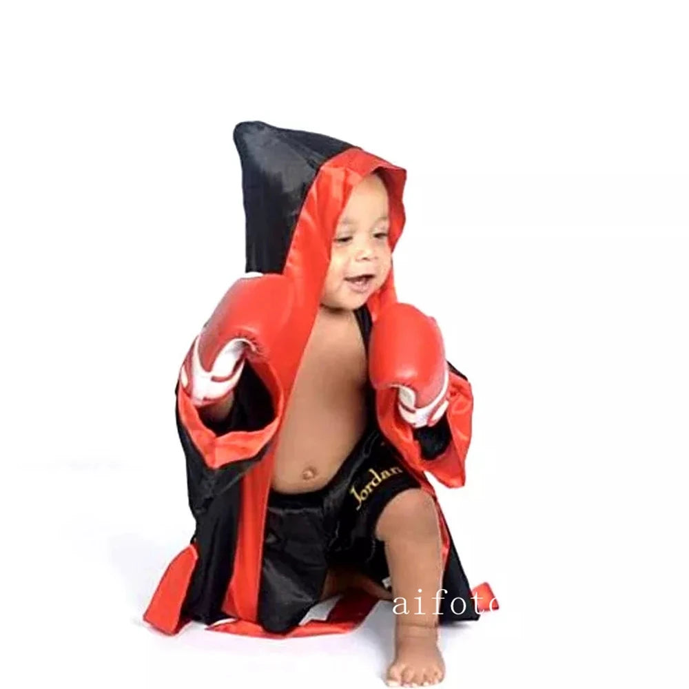 Baby Boxer Red Boxing Glove Shorts For Photography Props