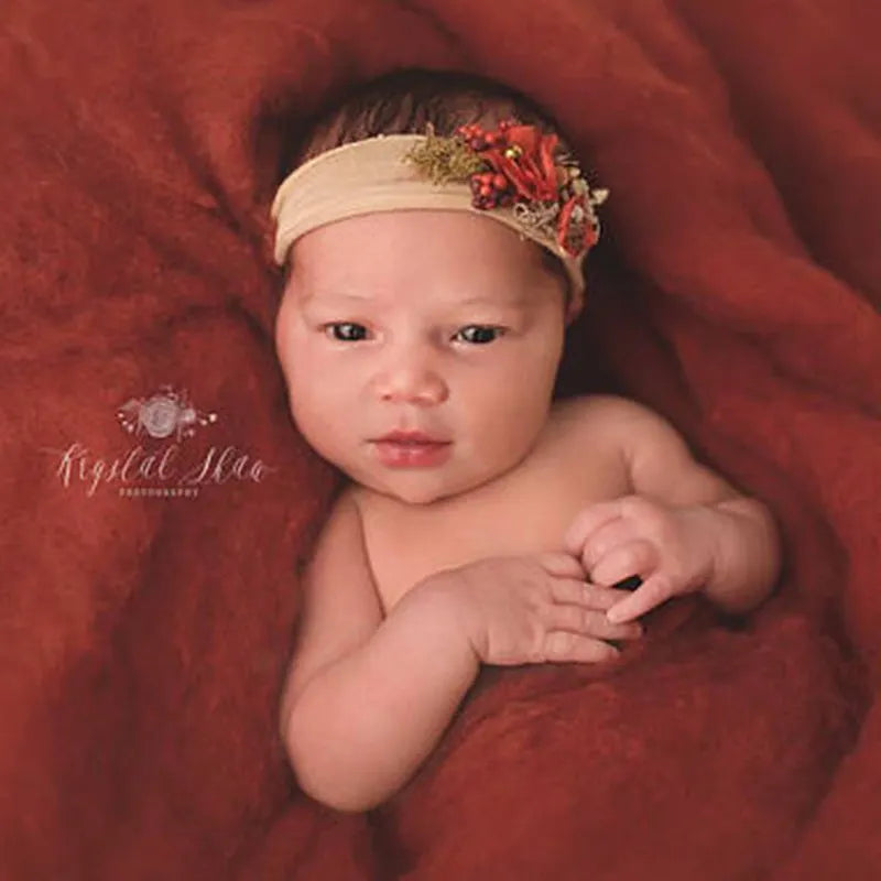 Newborn Wool Felt Baby Soft Cushion Blanket Photo Props