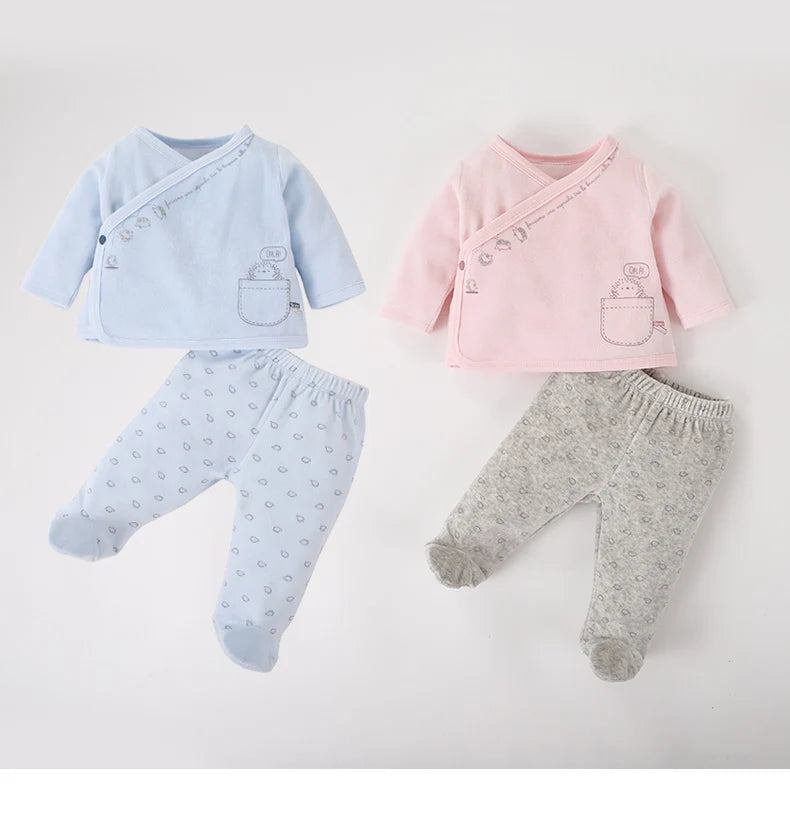 Baby 2PCS Set Newborn Baby Winter Clothes 0-9M