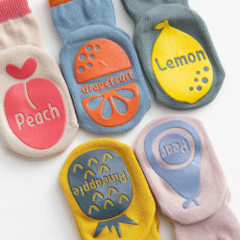 Cute Cartoon Newborn Baby Socks Anti-Slip Floor 0-5 Years