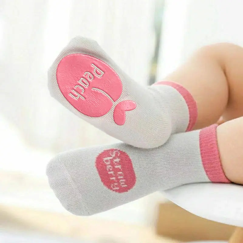 Cute Cartoon Newborn Baby Socks Anti-Slip Floor 0-5 Years