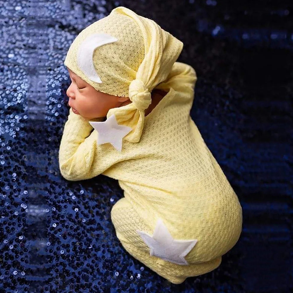 Moon Stars Newborn Photography Props Babies Accessories