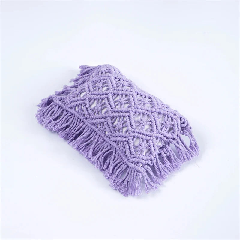 New style handwoven cotton pillow prop