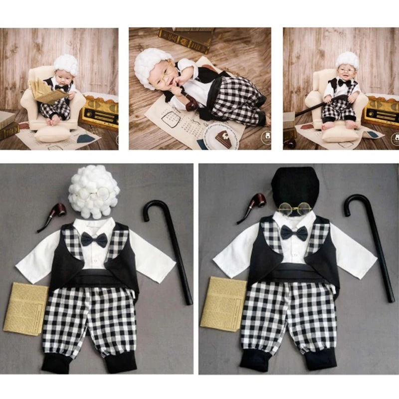 Infant Girls Cosplay Grandma Clothes Hat Outfits