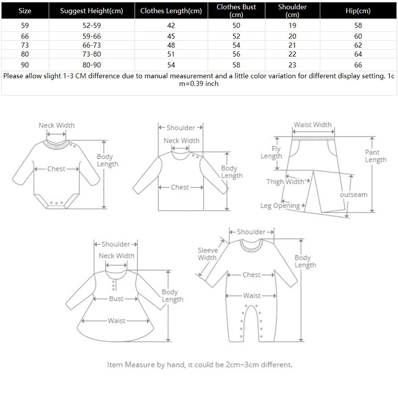Newborn Baby Clothes Summer Baby Home Wear Cotton pajamas