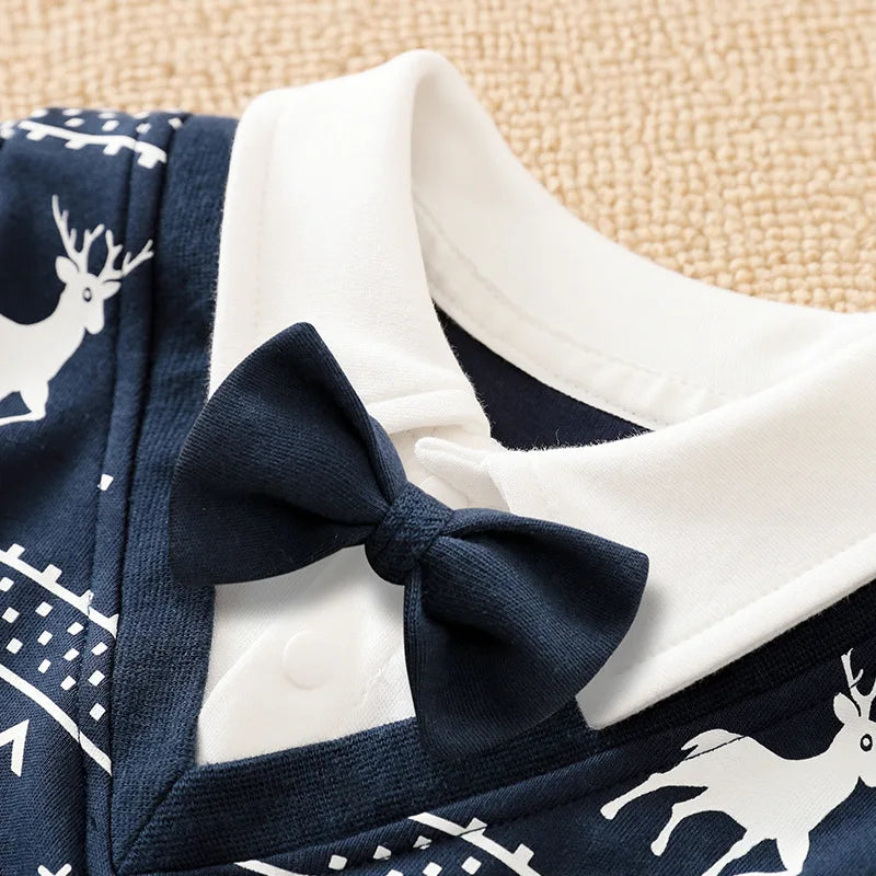 New born Baby Boy Clothes Newborn Romper Cotton Infant Jumpsuit Christmas Elk Pajamas Long Sleeve Onesie Things Costume Outfits