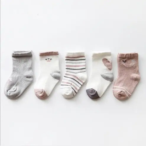 5Pairs/lot new baby tube socks