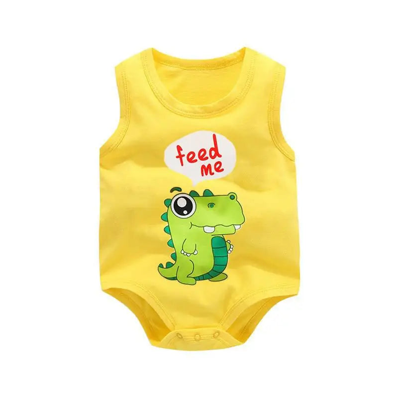 Newborn Baby Sleeveless Bodysuit Summer Clothes