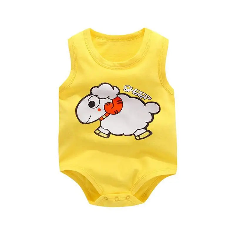 Newborn Baby Sleeveless Bodysuit Summer Clothes