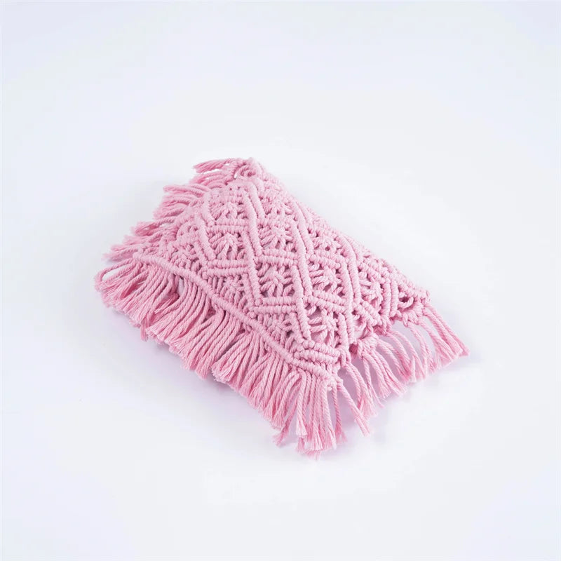 New style handwoven cotton pillow prop