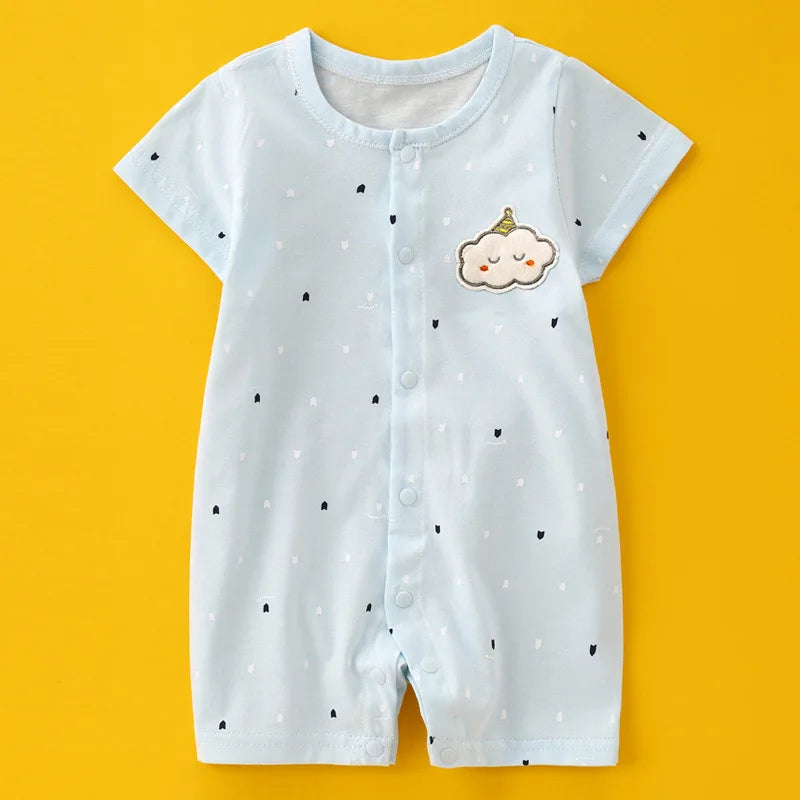 Newborn Baby Clothes Summer Baby Home Wear Cotton pajamas