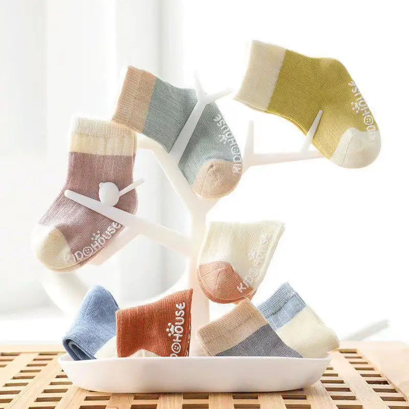 3 Pairs/lot Newborn Baby Socks Cotton For Girls 0-36Month
