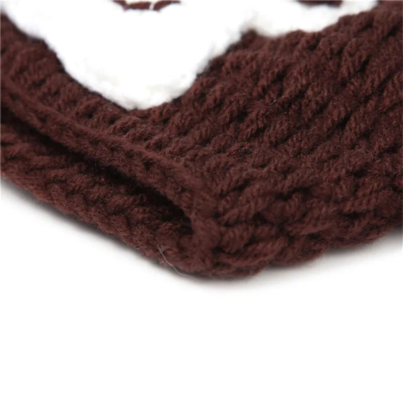 Cute Monkey Animal Clothing Suit Baby Hat Crochet Knit