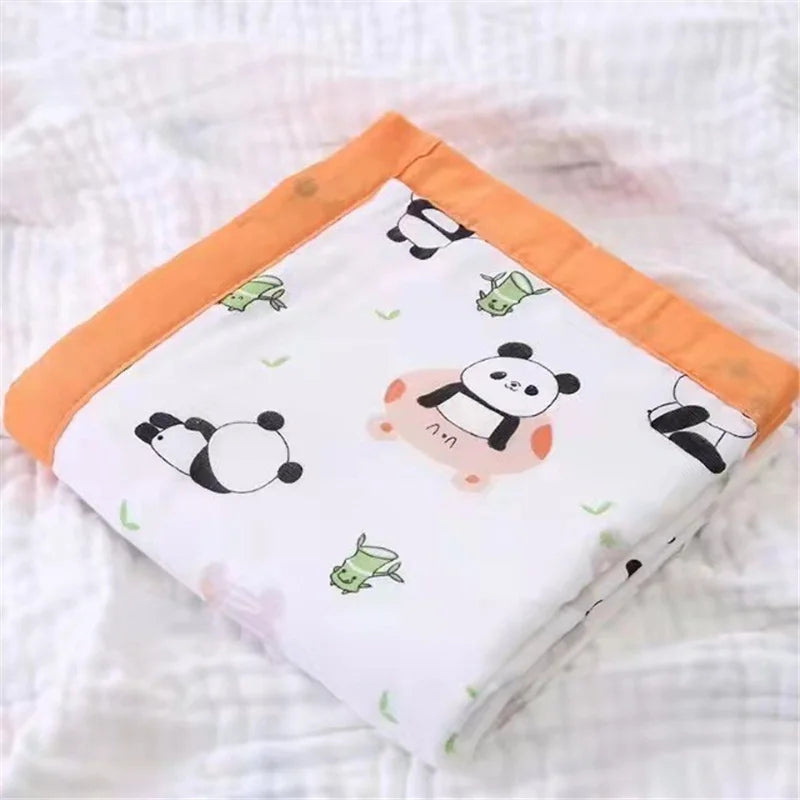 6 Layers 100% Muslin Cotton Baby Blanket