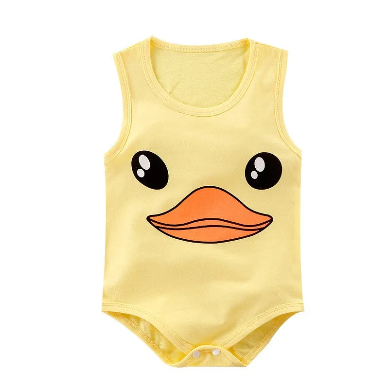 Newborn Baby Sleeveless Bodysuit Summer Clothes