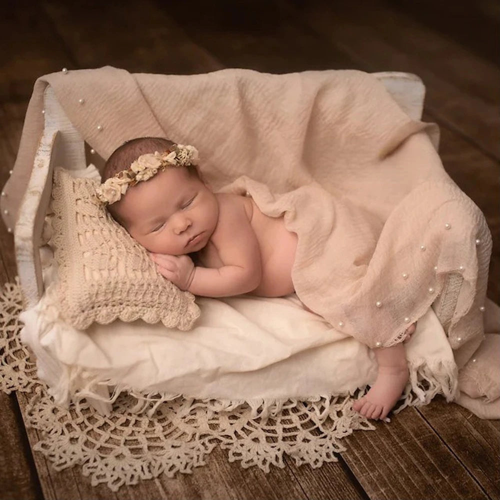 Newborn Photography Props Hollow Lace Blanket Photography Props