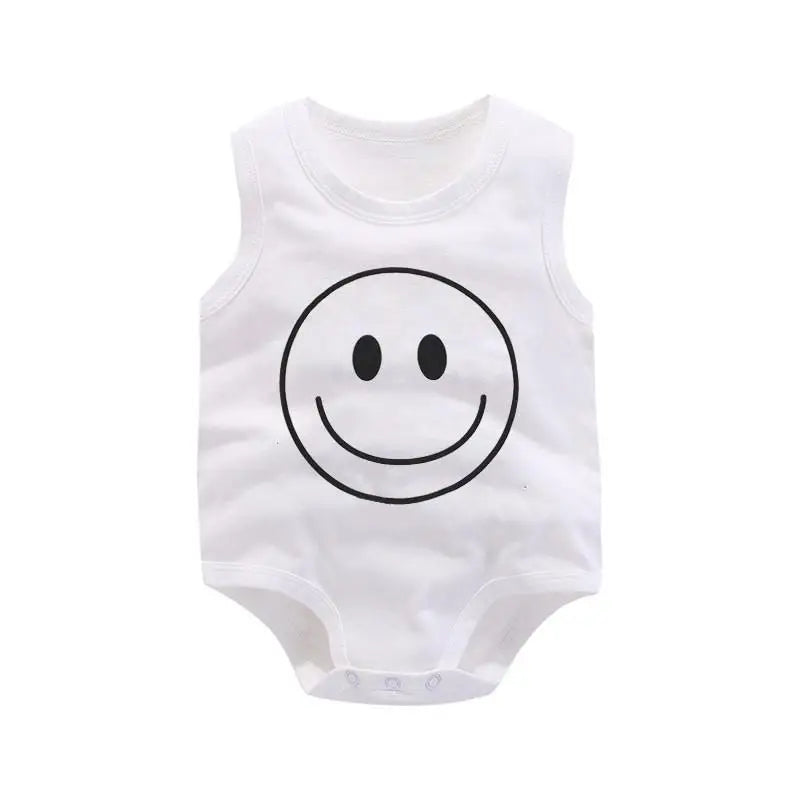 Newborn Baby Sleeveless Bodysuit Summer Clothes