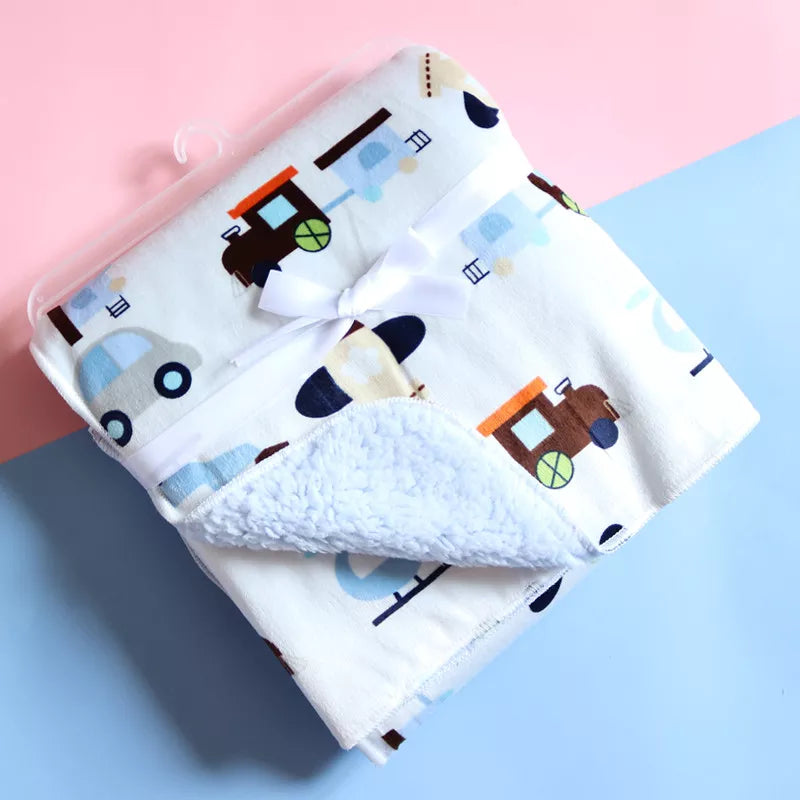 Baby Blanket Thermal Coral Fleece Blanket