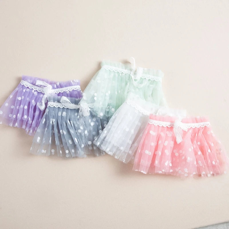 2 Pcs Newborn Photography Props Short Skirts+Headwear Crown Set