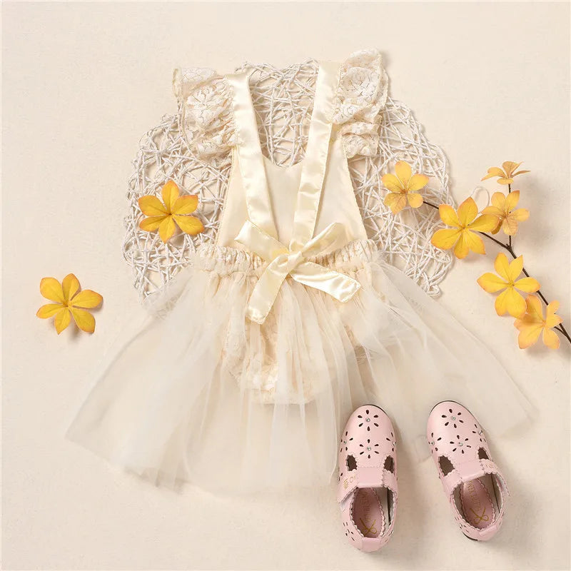 Toddler Girls Baby Tulle Dresses 1 Year Birthday