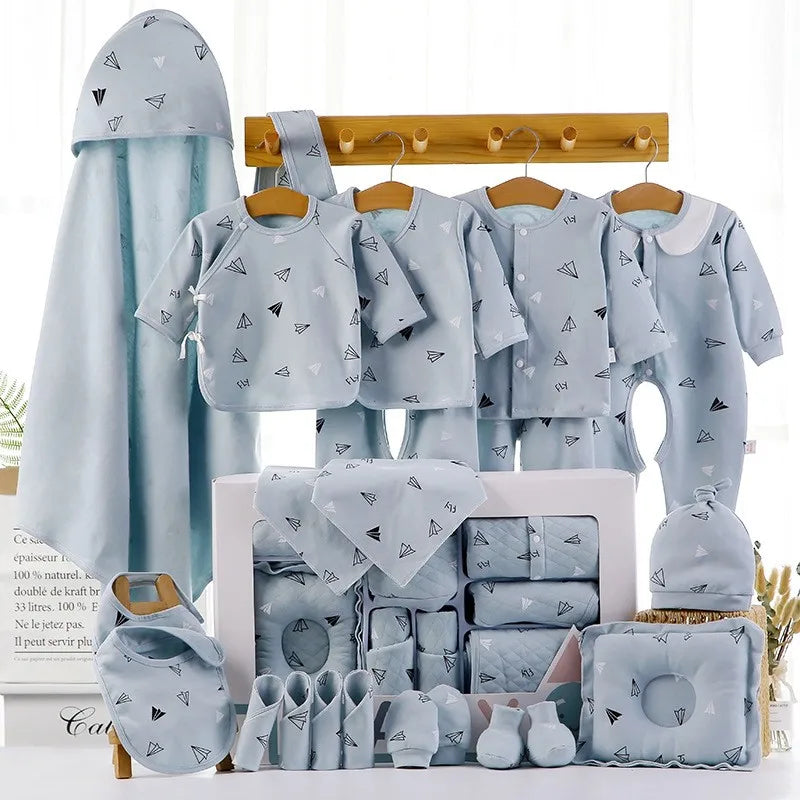 18/22 Pieces Newborn Clothes Baby Gift Pure Cotton Baby Set 0-6 Months