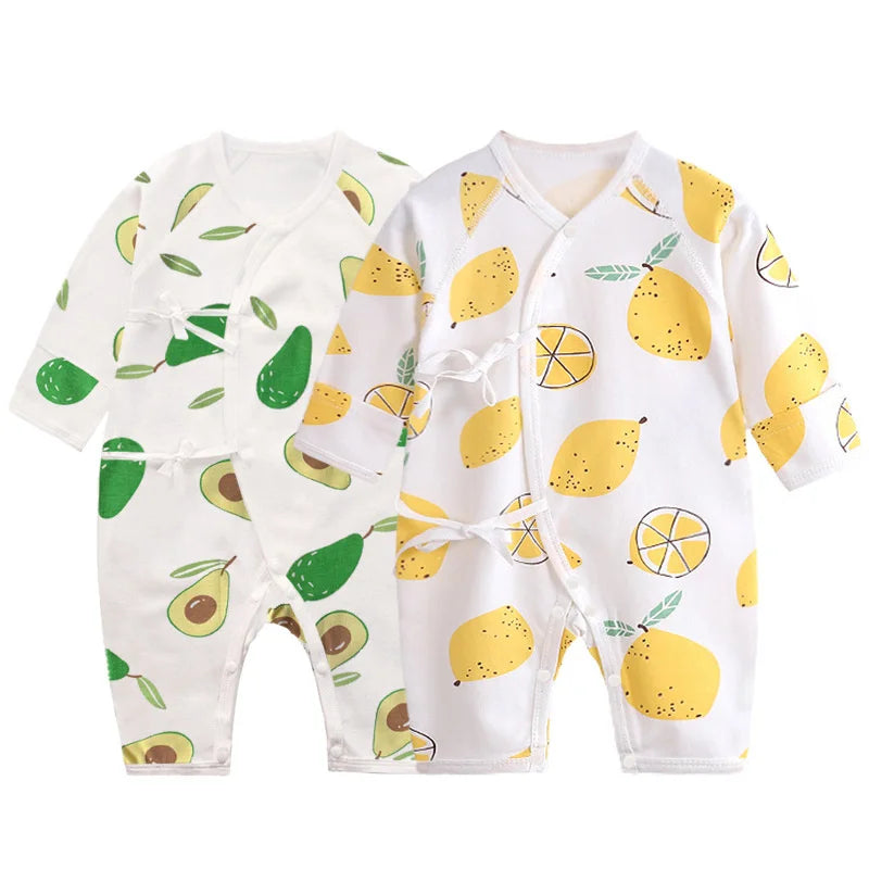 Baby Clothes V-Neck Sleepwear Newborn Cotton Baby Clothing