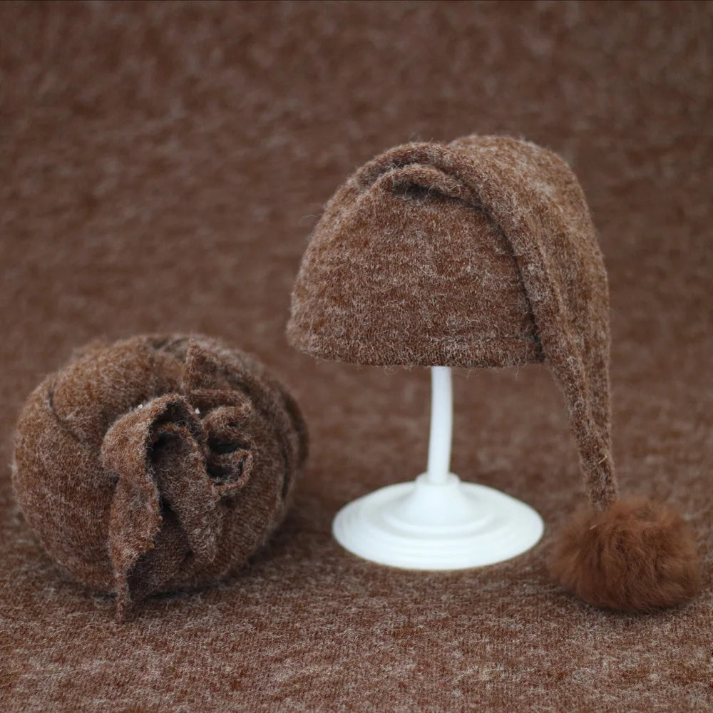 2pcs Wrap Hat Sets Newbornn Photography Props