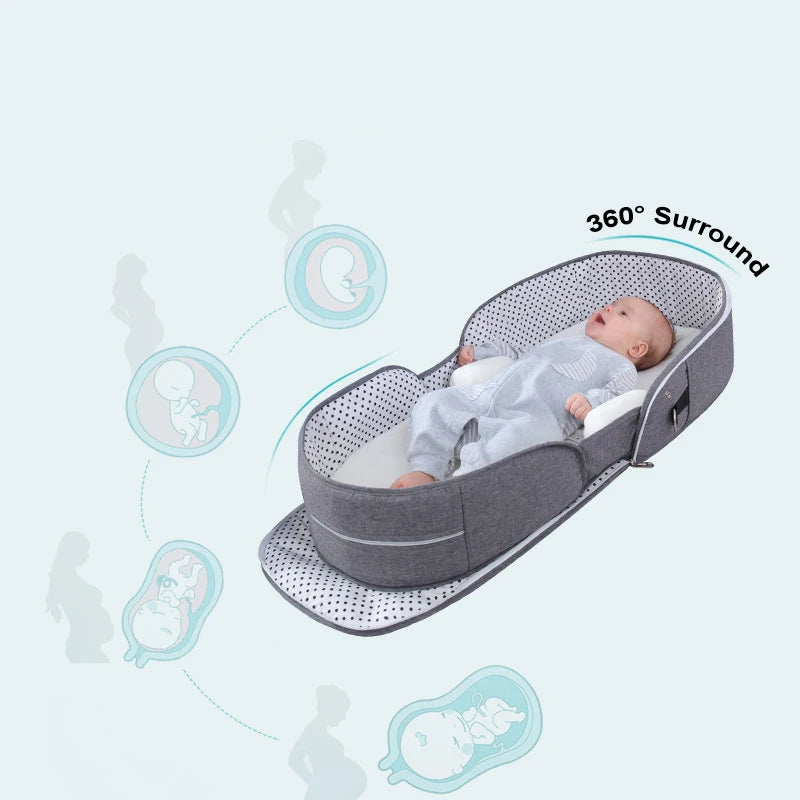 Mosquito Net Portable Cribs Travel Baby Bed For Newborn