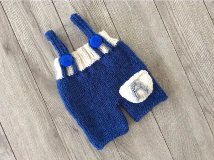 Baby Photo Props Knitting hat + pants Outfits