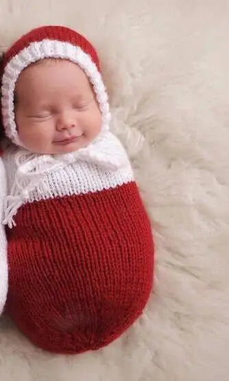 ❤️Newborn Photography Christmas Clothing Knit Shoot Props Accessories