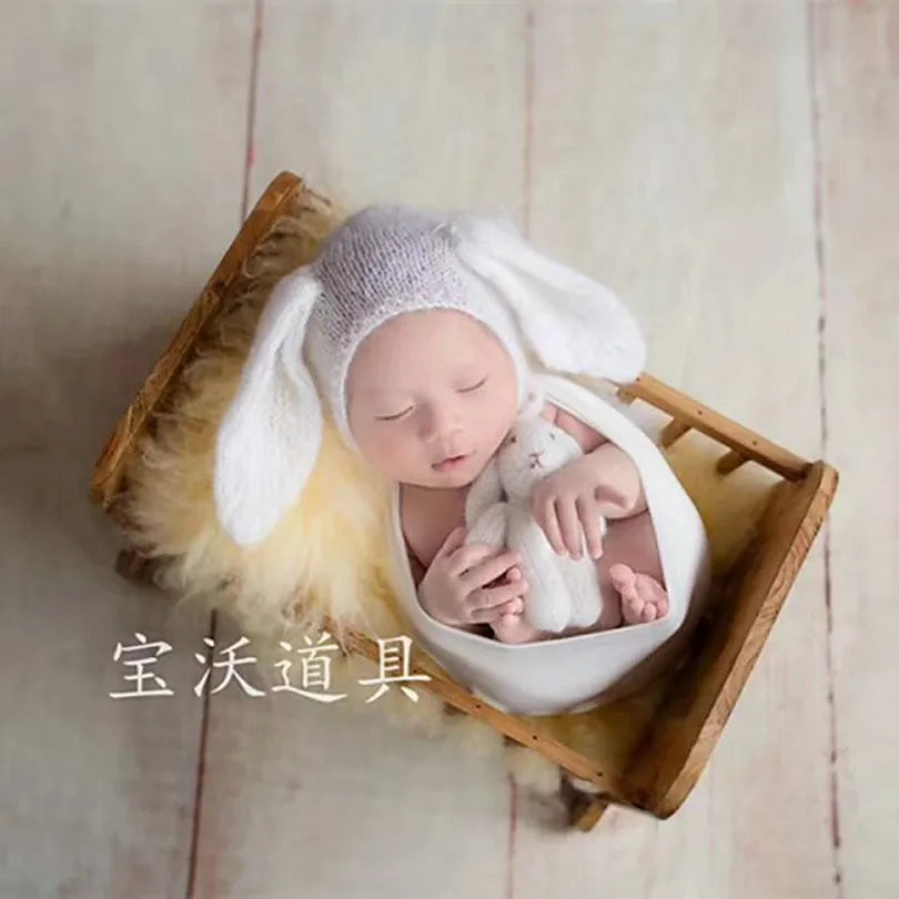 Cute Panda Hat Panda Toy Kitted Newborn Photo Props