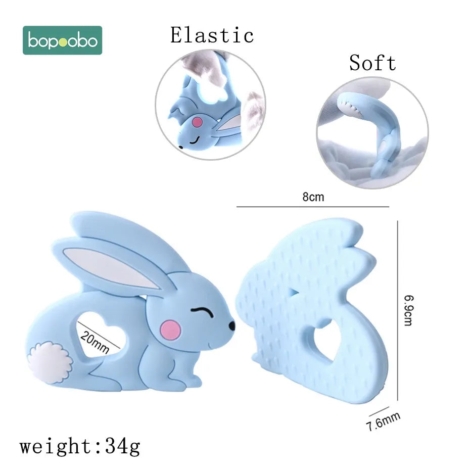 Baby Silicone Rabbit Teether Nursing Accessories