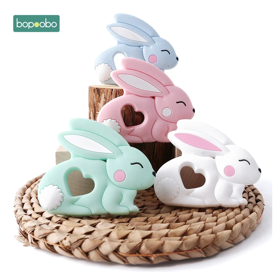 Baby Silicone Rabbit Teether Nursing Accessories