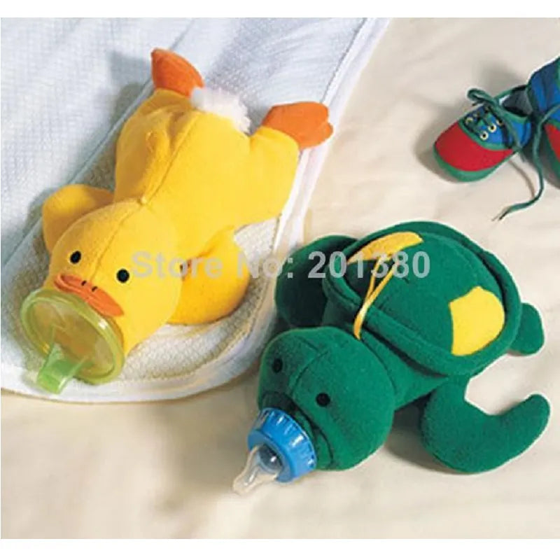 Turtle Duck baby feeding bottle Insulation Bag Plush Toy