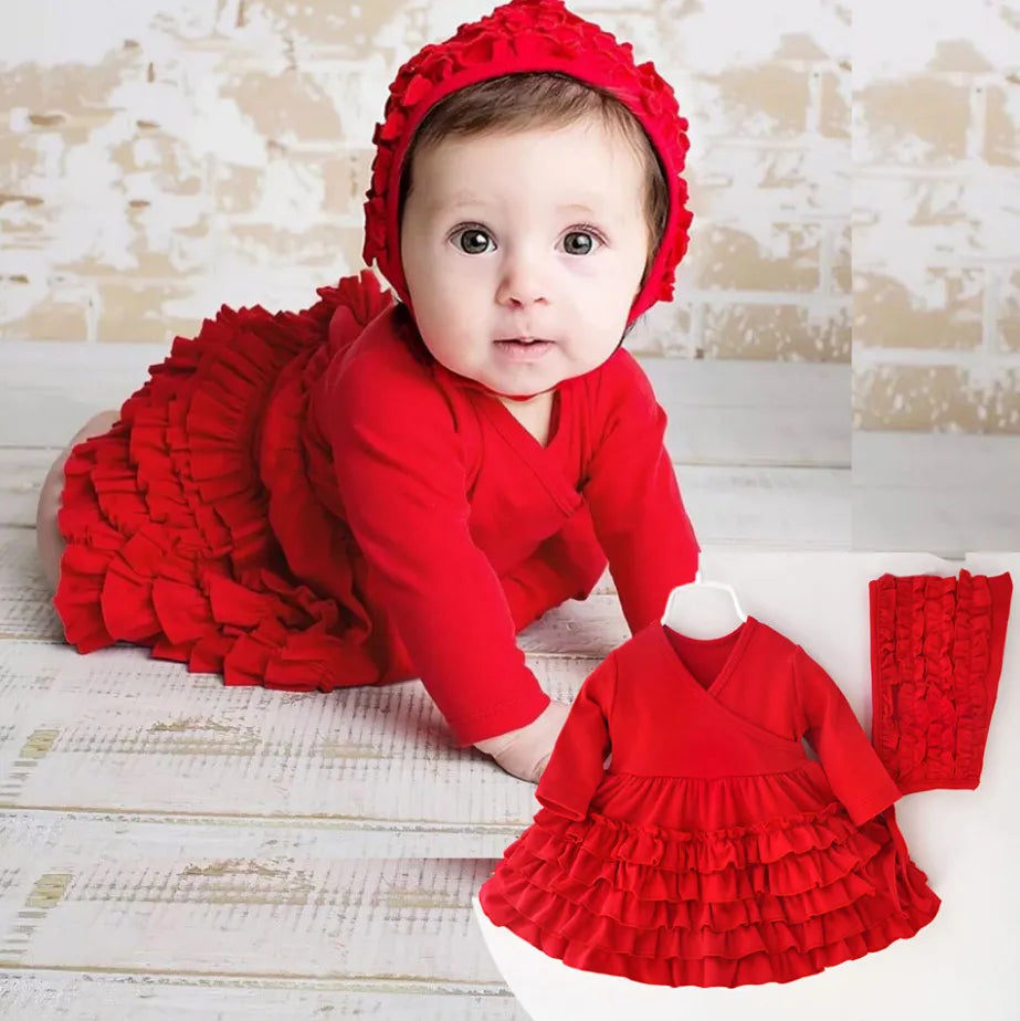 Newborn Baby Girl Clothes Winter Spring Princess Cotton Dress