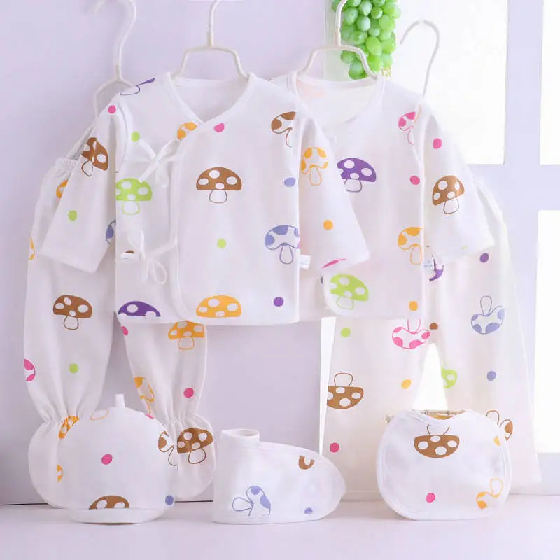 Cotton Baby Clothing Set Newborn Toddler Clothes Spring 7pcs/set
